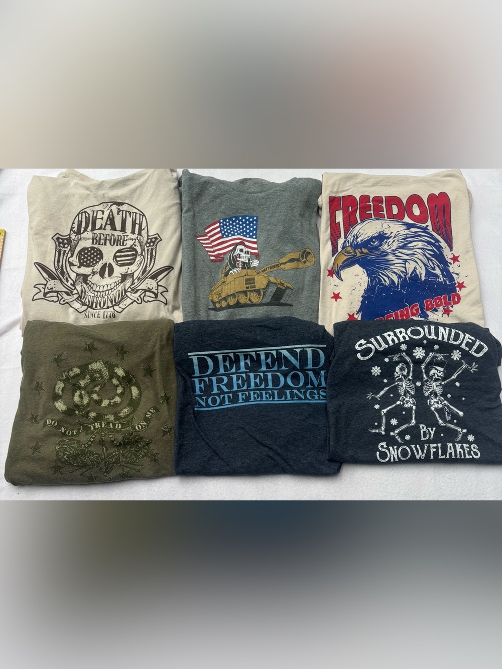 LOT of 6 Grunt Style Graphic TEES.